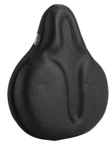 1pc Bicycle Thickened & Widened Comfortable Breathable Foam Saddle Cover, Outdoor Cycling Bike Seat Cover - Black - View 6