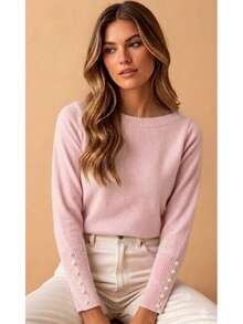 Women Sweaters - Púrpura malva - Ver 2