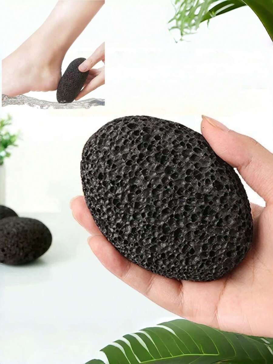 Oval Foot Pumice Stone, Pure Natural Volcanic Rock, Foot & Heel Exfoliating Foot Care Tool, Remove Dead Skin, Foot Scrub Bathing Accessory (Pure Natural Color May Have Slight Color Difference) - Multiple Styles - View 1