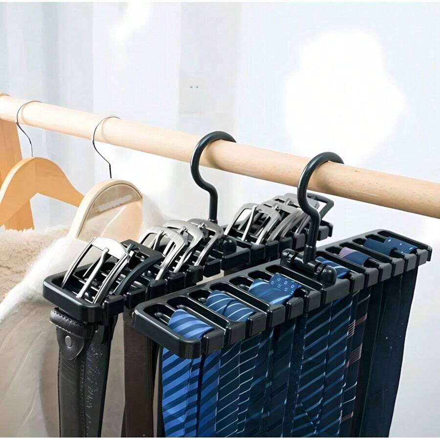 Porte-ceintures multifonctionnel, 1 pièce, organisateur de placard - 1 - Voir 1