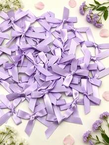 (50pcs/Pack) 4cm Ribbon Bows, Multiple Colors Available, Suitable For Gift Decoration And Hair Clip Headwear Making, Valentine's Day Gift - 4cm Ribbon Bow - View 4