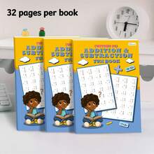 Math Workbook Within 20 Addition & Subtraction For Kids, Early Elementary Math Practice Activity Book, Homeschool Educational Learning Worksheets For Preschool Primary Students - Multicolor - View 2