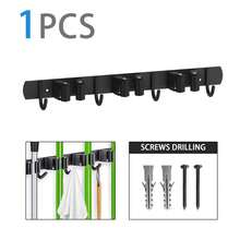 Wall-Mounted Mop & Broom Holder, Multi-Function Heavy Duty Tool Storage Rack, Broom Storage Rack, Stainless Steel Heavy Duty Hook Self-Adhesive Anti-Slip, Suitable For Home Kitchen, Garden, Laundry Room, Garage Gardening Tools, Heavy Duty Laundry Room, Garage Storage Rack - Multicolor - View 12