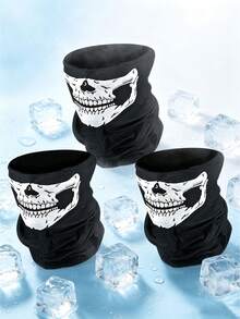 1 buah/2 buah/3 buah Masker Balaclava Wajah Tengkorak Lucu Unisex untuk Semua Musim, Cocok untuk Bersepeda Sehari-hari, Pesta, Aktivitas Luar Ruangan, dan Masker Ski - beraneka warna - View 9