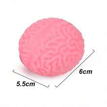 Tachimi 1pc Home Desktop Decor Collectible Small Brain Theme Squeeze Toy Slow Rebound Crisp Sound Stress Relief Toy Children's Toy Indoor Daily Ornament Random Shipment - Multicolor - View 2