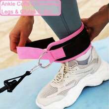 Adjustable Ankle Strap Resistance Band, Yoga Leg And Hip Trainer, Pilates, Gym And Home Workout Hip Training Stretch Band - Multicolor - View 5