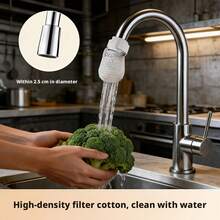 50pcs Faucet Filter Cotton, High Density Filtration. Blocks Rust, Sediment And Impurities, 3 Seconds Installation, Replace Every 3-5 Days. Suitable For Various Faucets. Essential For Home/Rental/Dorm/Commercial Spaces - Filter Cotton - View 7