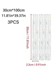 1 Roll EVA Material Fresh Daisy Camellia Pattern Waterproof Drawer Liner, Multi-Purpose Cabinet Drawer Liner Suitable For Kitchen, Storage Cabinet, Refrigerator, Shelves, Lining - Flower Pattern - View 32