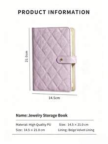 KYPHIREL Portable PU Leather Jewelry Storage Book Jewellery Binder, Luxury Jewelry Organizer Roll, Small Anti Oxidation Jewelry Storage Bag, Large Capacity Loose-Leaf Jewelry Packaging Box, Organizer Bag For Daily Jewelries Earrings Rings Necklace - Multicolor - View 12