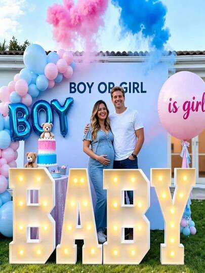 3FT Baby Room Decor Bright And Warm White Letter Light BABY, LED Commemorative Sign, Perfect For Newborn Birthday, Girl's Room Decoration