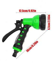 25/150FT Expandable Flexible Garden Hose With 7-Function Brass Connector 1/2" And 3/4" Spray Nozzle, Suitable For Car Washing, Garden, Lawn, Pet Bathing - A - View 7