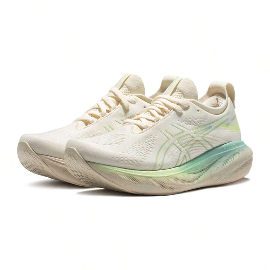 Asics Women Running Shoes - 米色/黃色 - 查看 1