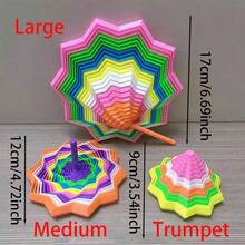 Radish Tower Illusion Stress-Relief Spiral Tower With Handle, Hypnotic Visual Effect, Perfect Visual Experience, Relieves Anxiety, Relaxes The Mood. Flexible Joints, Suitable For Holidays, Parties, And Creative Fun, Gift Filling Bag. - Multicolor - View 4