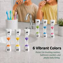 Smiling Teeth 2min/3min , Multi-Color Toothbrush Timer, Compact Fun For Brushing Teeth, Kitchen Cooking, Toilet Training, Halloween, Christmas Gift - Hourglass - View 4