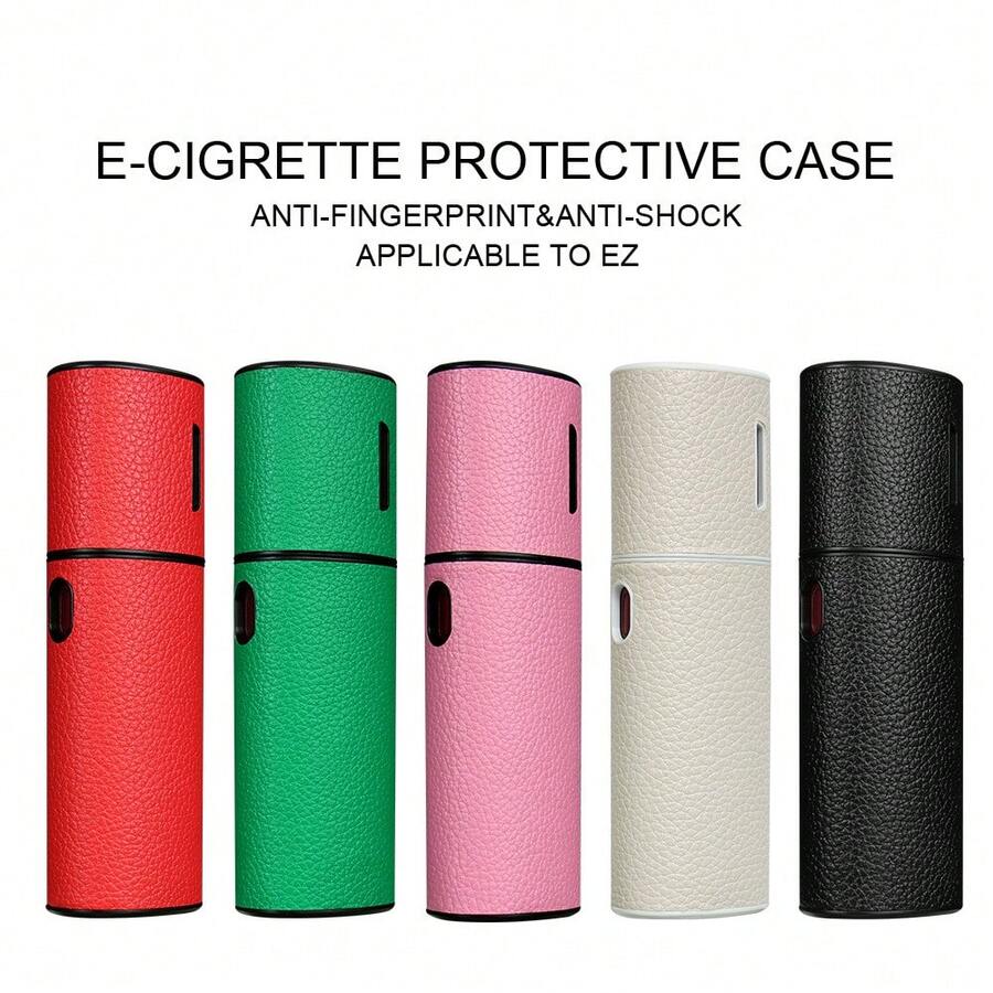 1PC PU Leather Protective Case, Anti Shock Storage Cover, Portable Device Sleeve With Fingerprint Resistant Design, Slim Travel Organizer Accessory