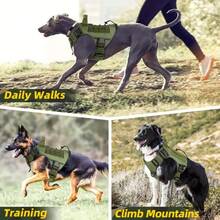2PCS Dog Vest Harness And Leash Set No Pull With Handle For Better Control With Bungee Dog Leash For Medium Large Dogs Walking Hiking Training - Multicolor - View 7