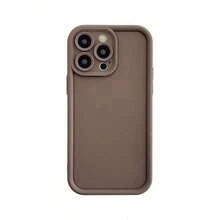1件 [純 Android 機型] 棕色純色極簡簡約無圖案個性材質 Ins 溫柔風時尚歐美男款女款情侶美觀，啞光黑鏡框階梯設計全包防摔軟殼，[國際版非本地版] 適用於 Android/GALAXY/A/S/FE/PLUS/ULTRA/PRO/NOTE/POCO/X/Transsion/HOT/PLAY/SPARK/POP/SMART/RENO/Honor/E/G/手機殼 - 彩色 - 查看 8