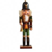 1pc 30CM Wooden Nutcracker Soldier Puppet, Vintage Christmas Decorative Figurine, In Stock - 1PC - View 6