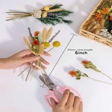 DIY Natural Dried Flower Set, Bulk Dried Flowers For Vase, Dried Flowers With Stems, Dried Roses, Mini Dried Flower Bouquets - 彩色 - 查看 10
