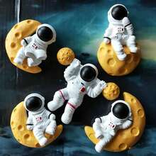 1/9pcs Space Fridge Magnet Set - 3D Resin Solar System Magnetic Stickers, Including 9 Planets, Earth, Astronaut, Moon, Mars And Spaceship - Suitable For Refrigerator, Cabinet, Office Whiteboard, Room Decoration, Also An Ideal Gift For Birthday And Christmas - Multicolor - View 12