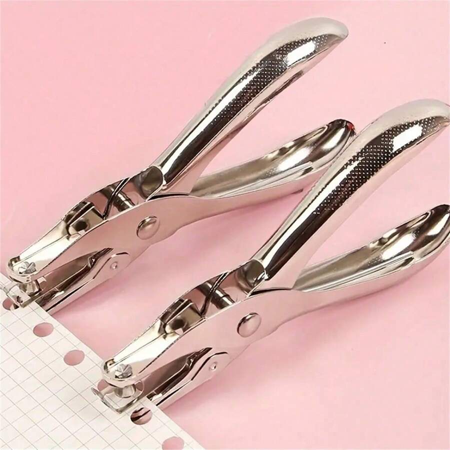 1pc 6/3mm Single Hole Metal Punch Machine - Punches Up To 8 Sheets With 17mm Throat Depth - Hole Punch - View 1