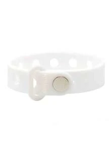 1pc Men's Adjustable Buckle Bracelet, Solid Color, Minimalist, Practical, Multi-Functional - Silicone Bracelet - View 8