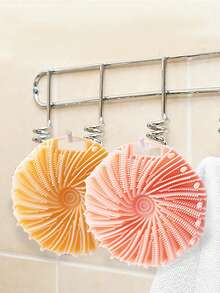 Soft Silicone Bath Brush, Portable Handheld Body Scrubber, Multi-Surface Silicone Bath Sponge For Body Cleansing And Gentle Exfoliation, Foaming Bath Scrubber, Washable And Reusable, Suitable For Back, Arms, Legs, Unisex Home Bathroom Bath Accessory - Multicolor - View 10