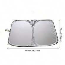 Upgraded Universal Car Windshield Sun Shade, Foldable Car Sun Visor, Easy Installation And Storage, Effective Heat Insulation Material, Blocks Strong Light And UV, Reduces Glare, Protects Interior, Keeps Car Comfortable, Practical Car Accessory, Essential For Summer Driving, Suitable For Daily Use, Travel, And Commuting - Upgraded Car Sunshade - View 13