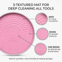 Makeup Brush Cleaning Soap With Silicone Cleaning Pad, Solid Brush Cleaner For Deep Cleaning Makeup Brushes And Beauty Sponges - One Size Fits All - View 7