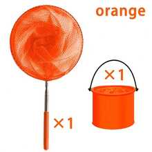 2pcs Summer Beach Fishing/Insect Catching Outdoor Set, Multi-Functional Folding Bucket With Stainless Steel Telescopic Fishing Net, Lightweight Portable Tools, Suitable For Fishing, Camping, Beach, Pool Cleaning, Yard Use, Catching Butterflies And Insects, Random Color - View 16