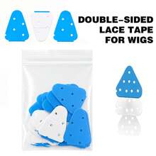 Sideburn Wig Tape, Double-Sided Invisible Adhesive Strong Hold Waterproof Lace Front Wig Tape, Halloween - One Size - View 5