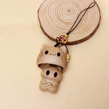 Handmade Wooden Cute Hide-And-Seek Pendant - Beechwood Large Hide-and-seek - View 5