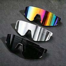 Multiple Pairs Men's Plastic Sports Cycling Decorative Fashion Glasses Suitable For Daily Wear, Photography, Shopping, Hiking, Travel And More - Multicolor - View 24