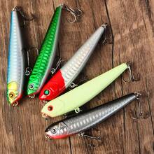 5pcs Pencil-Shaped Lure 85mm 9g Hard Bait Minnow Floating Surface Fishing Tackle - Multicolor - View 3
