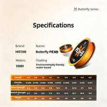 Senar Pancing Utama HASIDA Butterfly PE untuk Memancing dengan Umpan, Senar Kepang Super Tarik Jauh untuk Lemparan Jauh - Jeruk - View 14