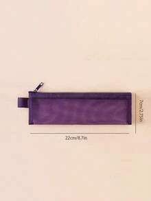 Durable Nylon Mesh Makeup Brush Storage Bag, Multiple Colors Available, Transparent Visible, Large Capacity, Lipstick Storage Bag, Suitable For Eyebrow Pencil, Mascara Brush, Etc., Portable Mini Travel Essential, Multi-Functional Bag - Multicolor - View 12