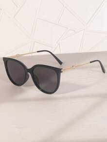 1pc New Multi-Color Cat Eye Pearl Inlaid Women's Fashion Glasses Leopard Print Bohemian PC (Polycarbonate) - Multicolor - View 14