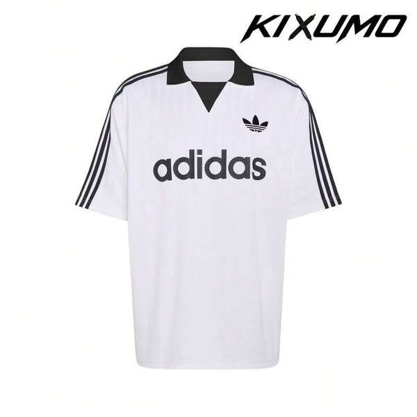 Adidas Originals Coming Soon Striped Letter Logo Jacquard Short Sleeve T-Shirt Tops Men