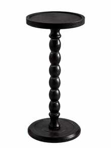 1pc Solid Wood Side Table, Round Side Table Storage Rack, Suitable For Living Room And Bedroom Small Side Table, Movable Wooden Coffee Table, Garden Table, Suitable For Small Spaces, Living Room And Bedroom Corners And Office - Multicolor - View 8