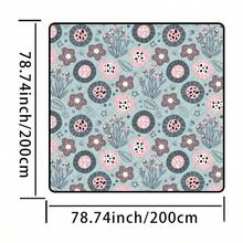 Picnic Mat Outdoor Camping Ground Cloth Waterproof Washable - Red Small Flower - View 7