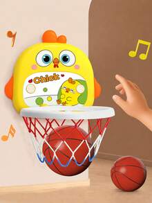 Mainan Ring Basket Dalam Ruangan untuk Anak-Anak dengan Desain Portabel dan Tinggi yang Dapat Diatur, Hadiah Natal atau Ulang Tahun yang Ideal untuk Anak-Anak Kecil (Terutama Anak Laki-Laki) - Set Bola Basket Ayam - View 5