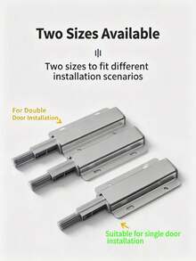 Aluminum Alloy Cabinet Door Spring, Push To Open, No Handle Required, Makes Cabinet Doors More High-End And More Beautiful - S - View 1