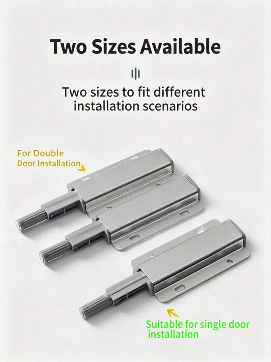 Aluminum Alloy Cabinet Door Spring, Push To Open, No Handle Required, Makes Cabinet Doors More High-End And More Beautiful - S - View 1