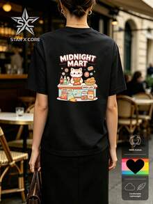 Women T-Shirts - 黑色 - 查看 4