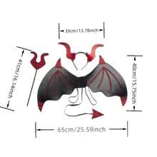 Halloween Bat Wings Three Pieces Costume Party/Stage Performance (Actual Product As Shown In SKU Image) - View 8