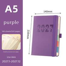 2027 New Calendar Self-Management Check-In Time Planning Daily One Page 365 Days Office Planner - 2027 Notebook - View 13