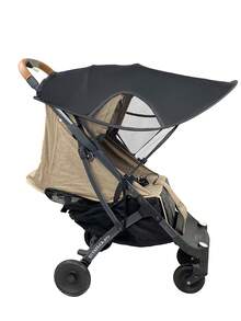1 Universal Baby Stroller Sunshade Accessory, UV-Blocking Sunshade, Universal For Both Directions And Car Shading (Not Waterproof) - Black - View 6