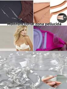 0.6cm,1cm Large Size High Elasticity Transparent Shoulder Strap TPU Transparent Style Clothing Underwear Bra Invisible Anti-Slip Elastic Band Stocking Mouth Elastic Various Clothing Types Edge Shaping Can Be Used - A - View 10
