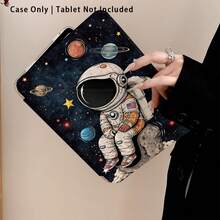 Funda protectora para tableta con soporte y efecto pintado de astronauta, planeta y estrella, compatible con Honor 8/9/10/X8/X8A/X9/X8Pro/X9Pro, MatePad SE 11 pulgadas/MatePad 11 pulgadas/11.5 pulgadas, MatePad Pro, Apple 10ª/11ª generación 2025 (A16), Galaxy Tab A7/A9 y otros modelos populares - Estilo 5 - Ver 1