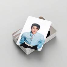 COR TIS Lo Mo Cards Set 55Pcs Per Box, Kp Op Idol Collection Photo Cards, Blue Lips & Green Green Series Hologram Postcards, Fan Merchandise Decorative Cards, Gift For Fans, Collectible Photo Cards For Collection And Decoration - Multicolor - View 9
